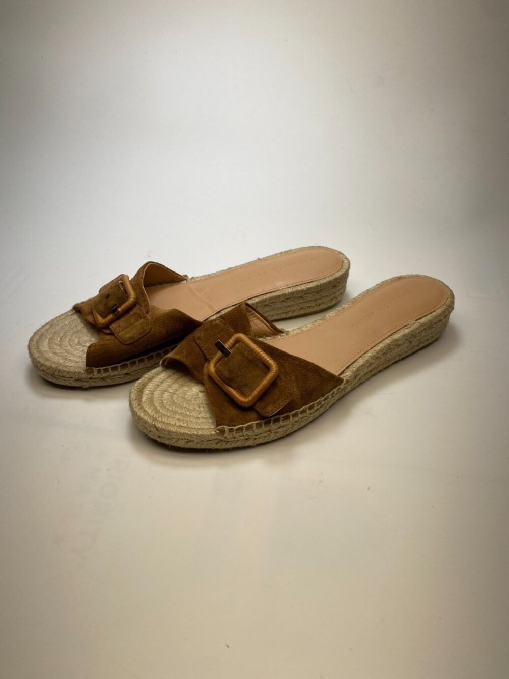 Veronica Beard Womens Apa Suede Brown Strap Espadrille Sandals Sz 10
